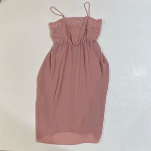 Vintage Norman Berg for Denise Fashion Pink Slip Dress Size 20 Made in USA